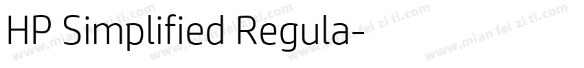 HP Simplified Regula字体转换